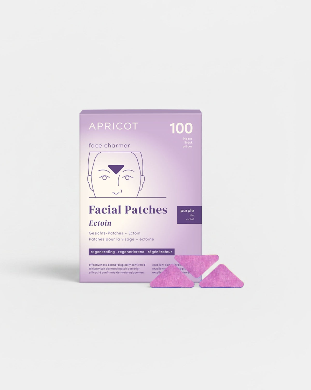 APRICOT Zornesfalten Patches mit Ectoin für die Stirnpartie