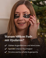 Glitzer Augenpads mit Hyaluron