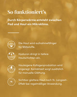 Glitzer Augenpads mit Hyaluron