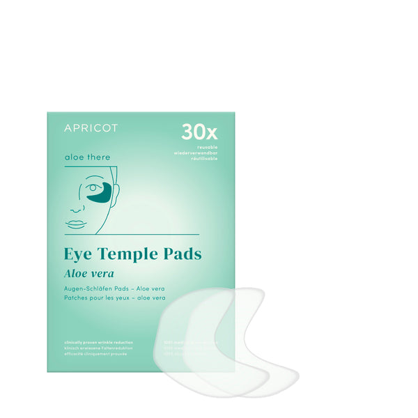 Eye-temple pads with aloe vera
