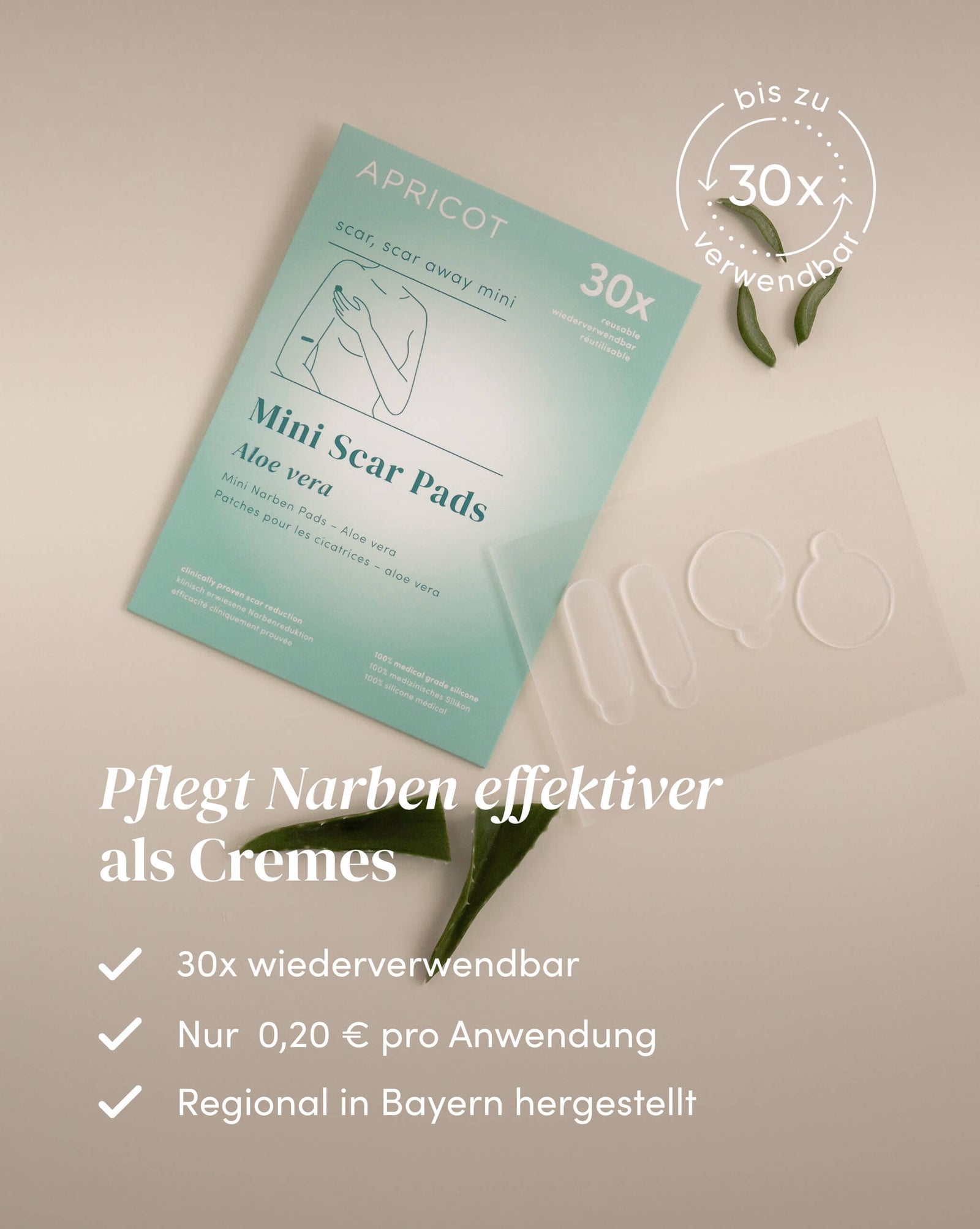 Aloe vera Narben Pads Mini