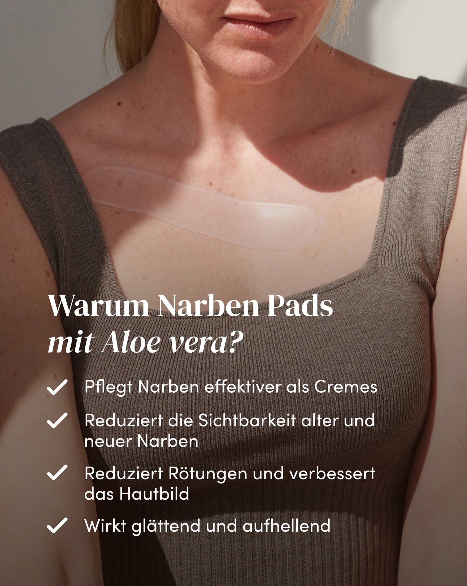 aloe vera gel gegen narben Aloe vera Narbenpads für schnelle Heilung