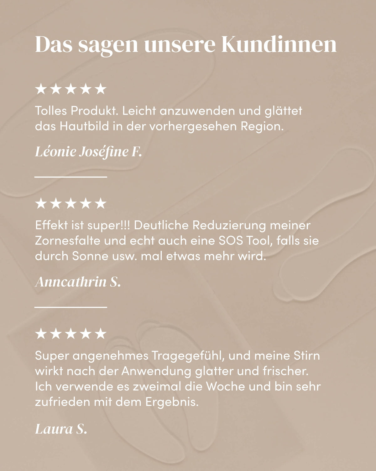 Wirksamkeit des Aloe vera Silikon-Stirn Pad anhand von Kundenfeedback