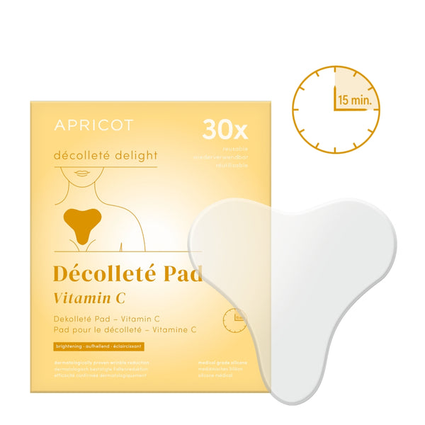 Décolleté Pad mit Vitamin C