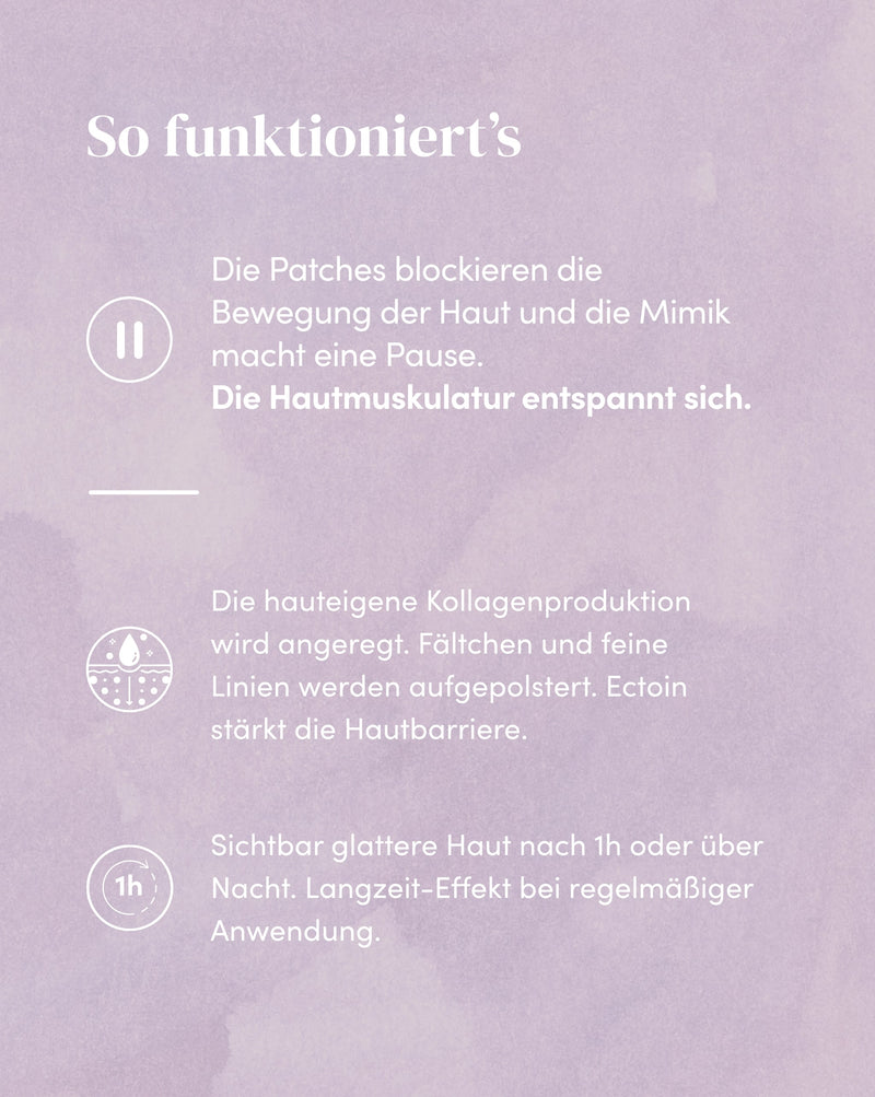 Zornesfalten Patches mit Ectoin