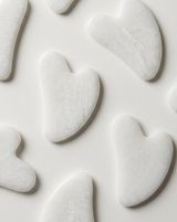 Gua Sha aus weißer Jade