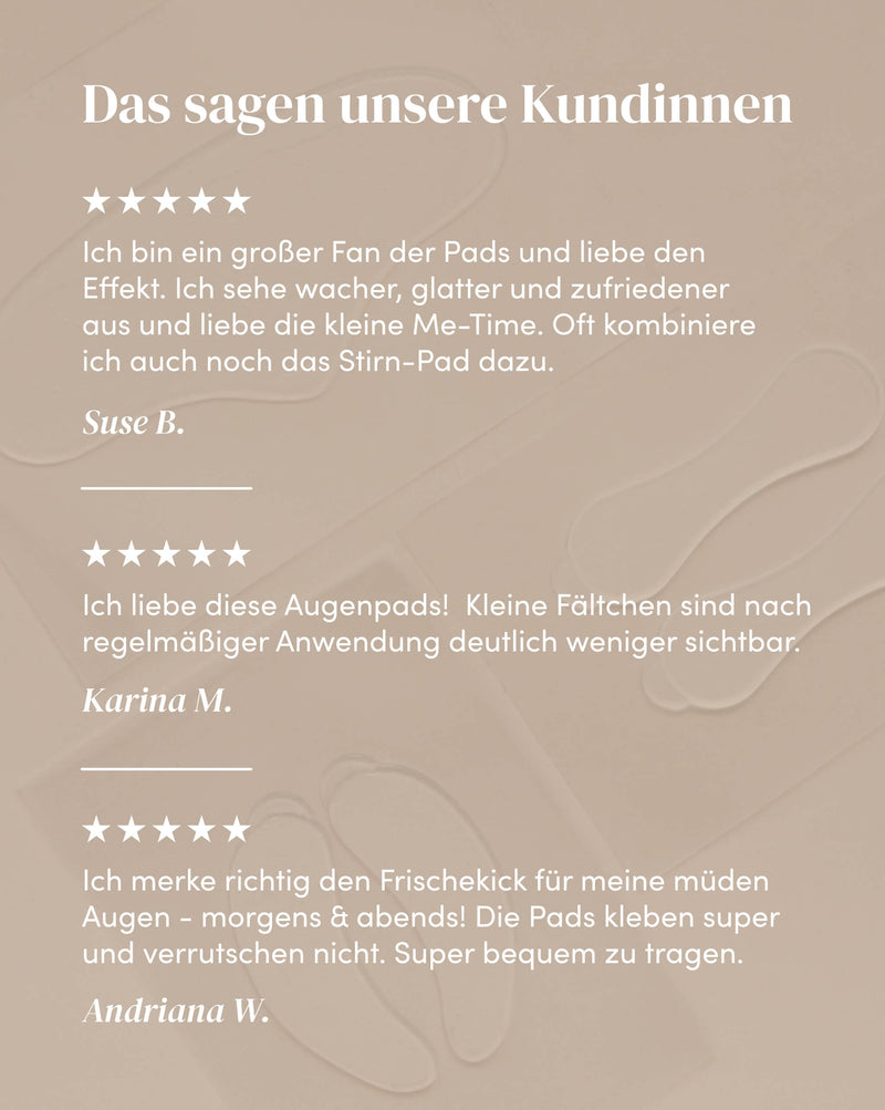 Augen Pads mit Hyaluron