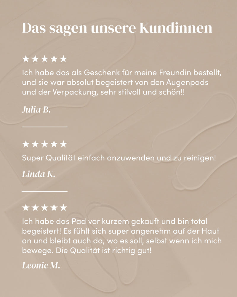 Glitzer Augen Pads mit Hyaluron