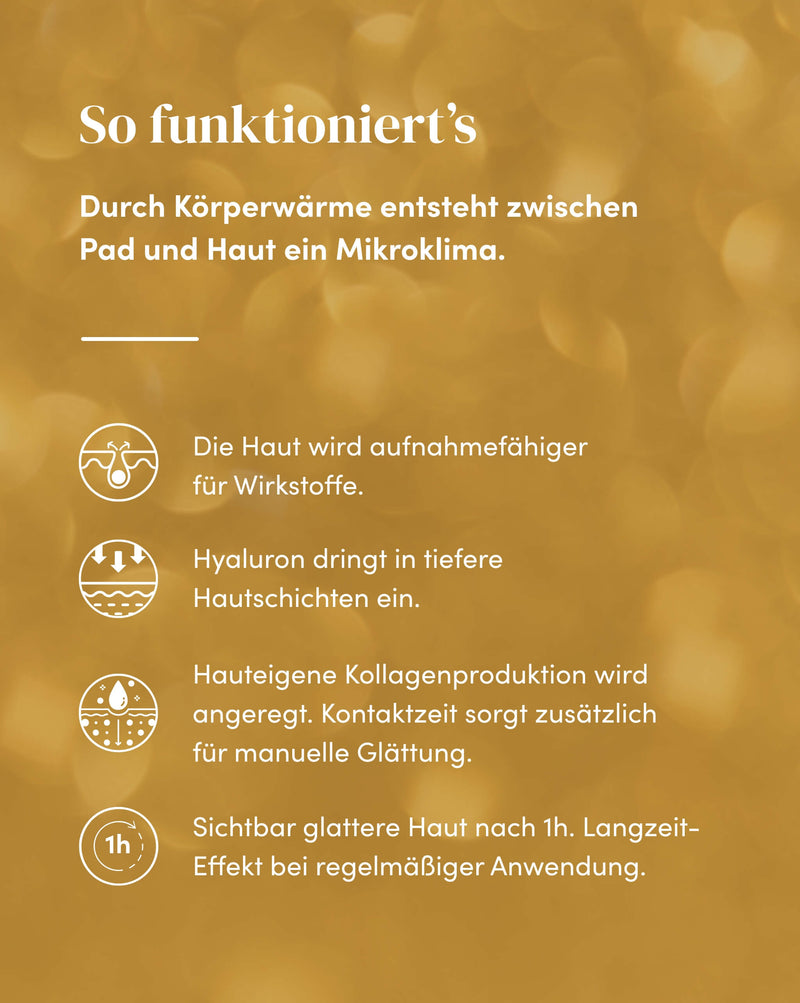 Glitzer Augen Pads mit Hyaluron