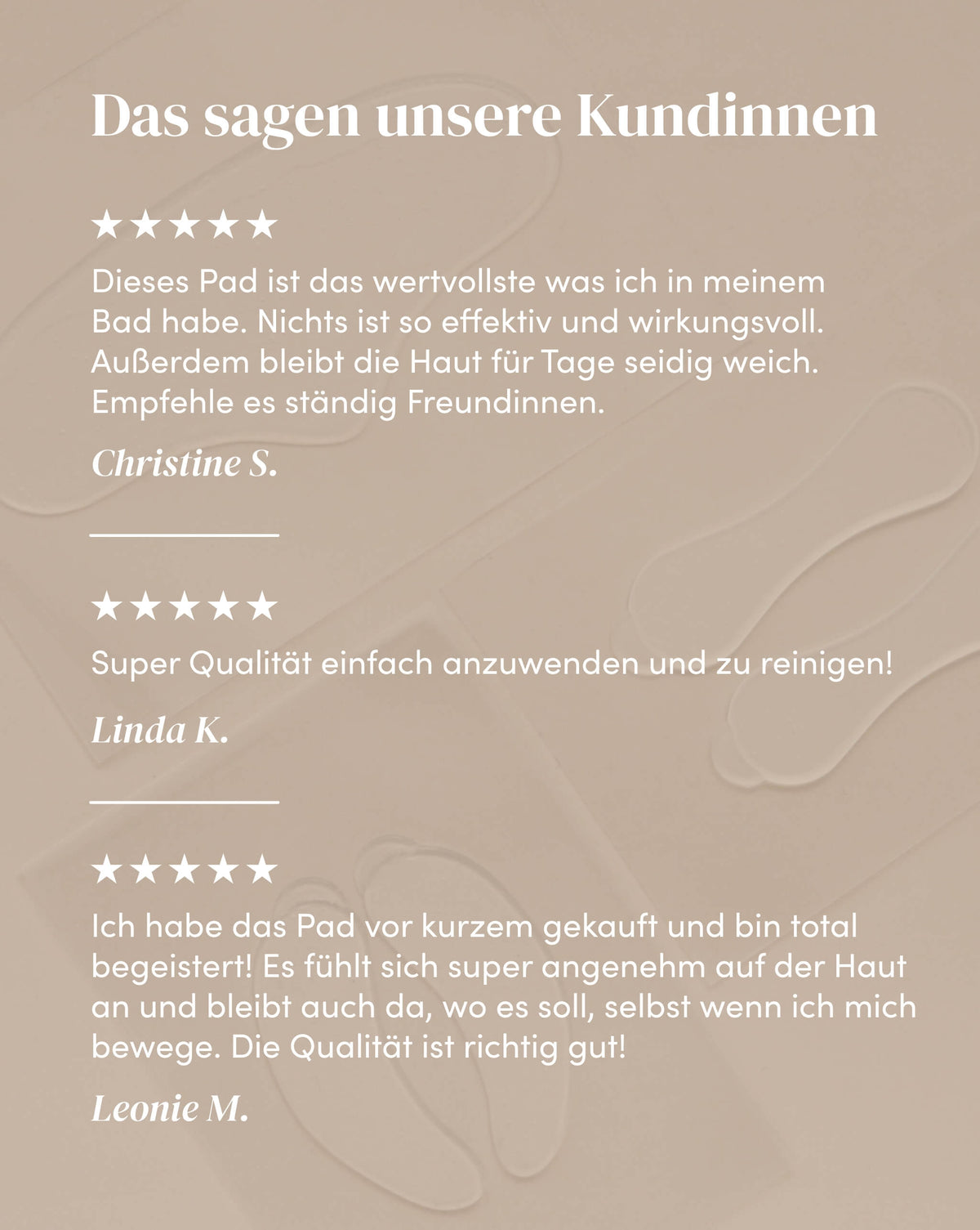 Wirksamkeit des Hyaluron Dekolleté Pad anhand von Kundenfeedback