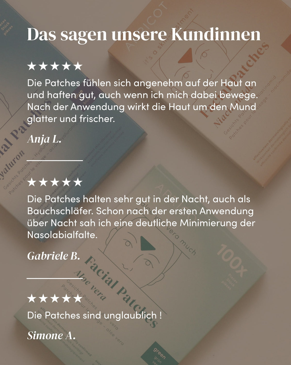 Wirksamkeit von Hyaluron Mund Patches aus Bio-Baumwolle anhand von Kundenfeedback
