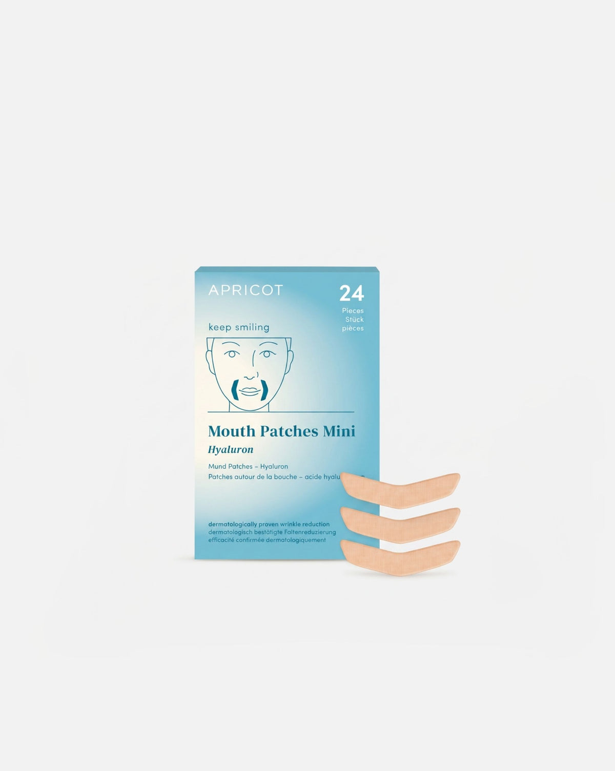 APRICOT Mund Patches mit Hyaluron mini Packung für die Mundpartie