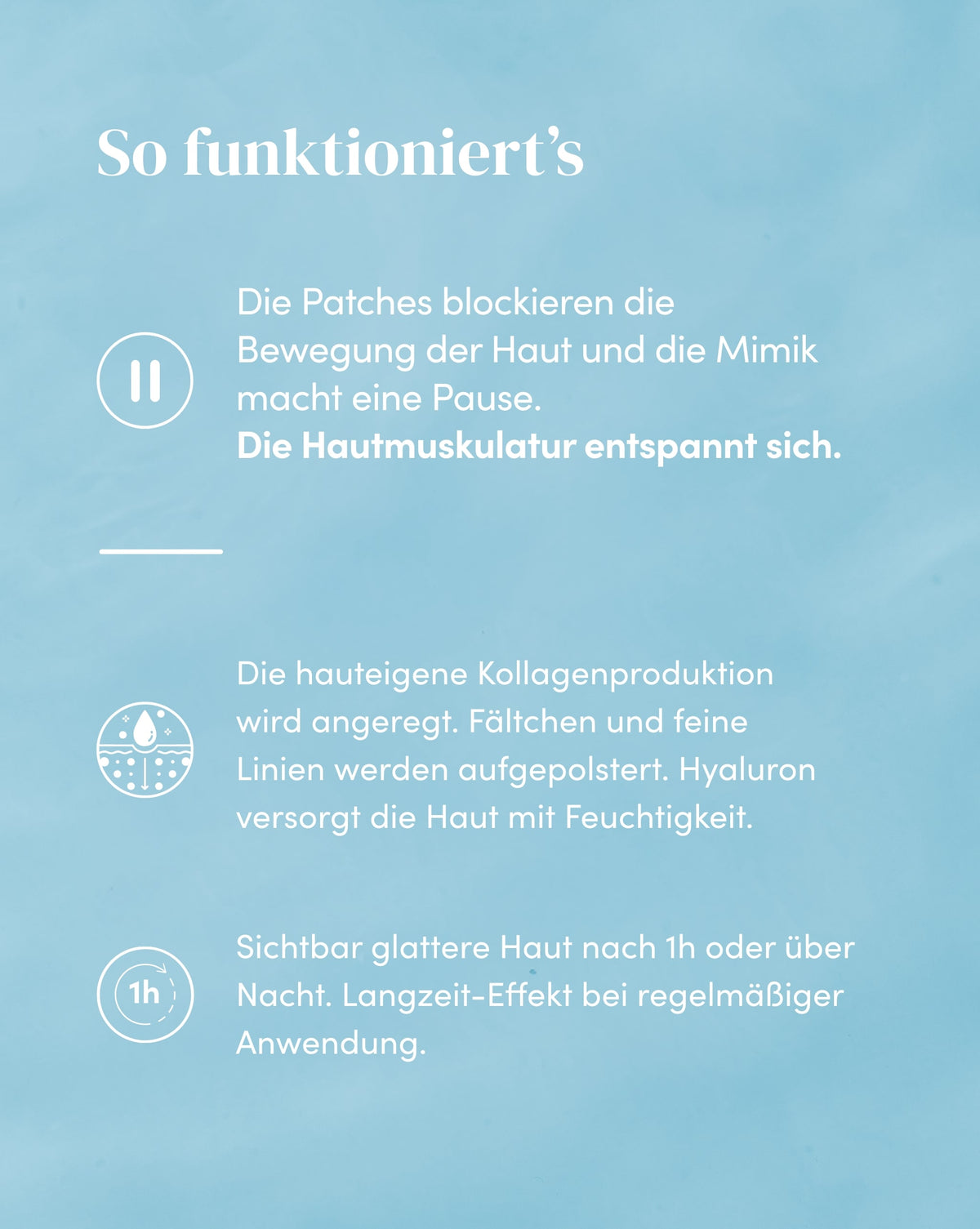 Wirkweise der Mund Patches mit Hyaluron für sichtbar glattere Haut