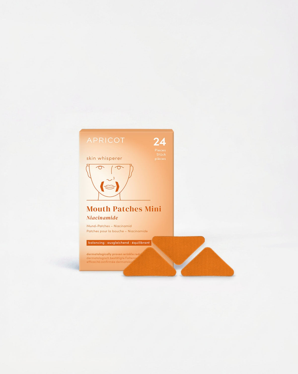 APRICOT Zornesfalten Patches mit Niacinamid mini Packung für die Stirnpartie