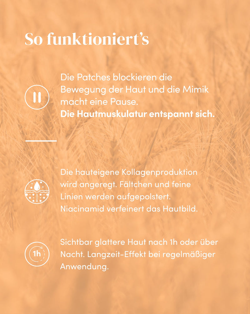 Zornesfalten Patches mit Niacinamid