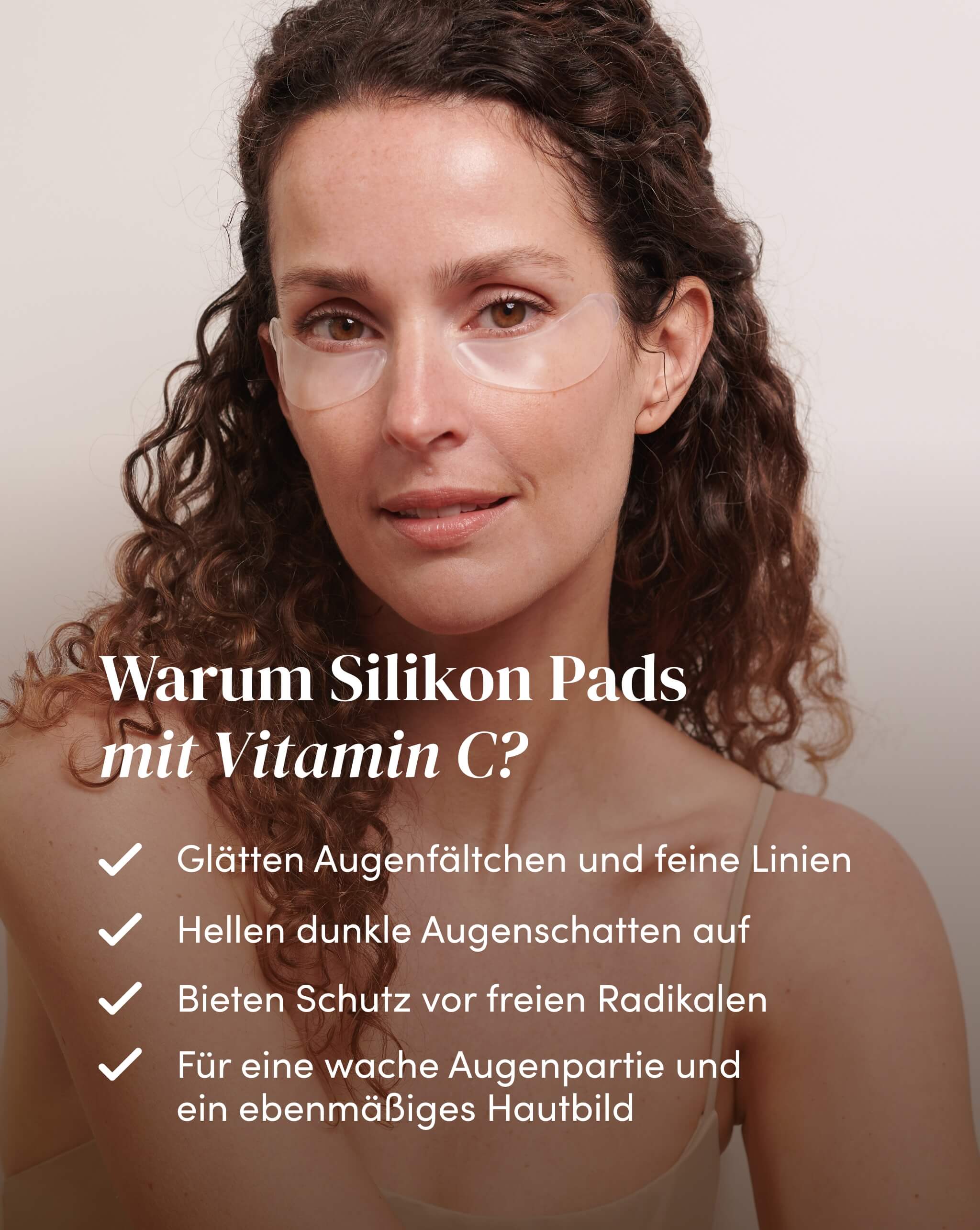 Augenpads mit Vitamin C zur Reduzierung von Augenfalten und aufhellen von dunklen Augenschatten