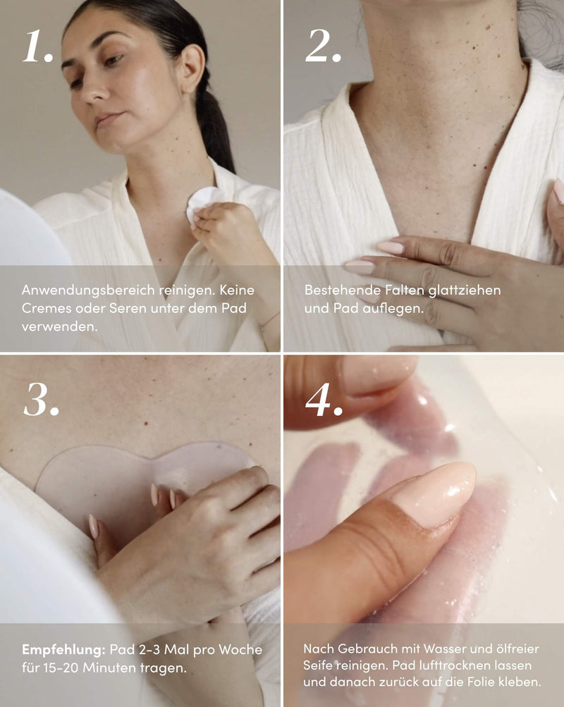 Decolleté Pad mit Vitamin C