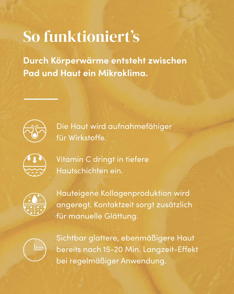 Decolleté Pad mit Vitamin C